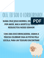 Páscoa crianças brincadeira encontra tesouro