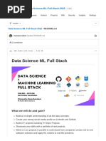 Data Science ML Full Stack 2022 GitHub