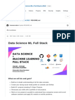 Data Science ML Full Stack 2022 GitHub
