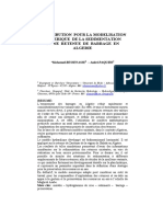 Bessenasse M., Paquier A. - Contribution Pour La Modelisation Numerique de La Sedimentation D'une Retenue de Barrage en Algerie