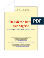 Tocqueville Alexandre de - Deuxieme Lettre Sur L'algérie
