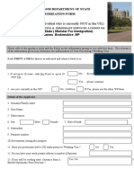 Uk Immigration Authorization Form