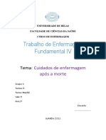 Cuidados de enfermagem após a morte