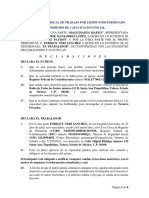 Contrato Individual de Trabajo Por Tiempo Indeterminado Con Periodo de Capacitacion Inicial