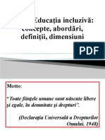 Tema 1. Educatie Incluziva