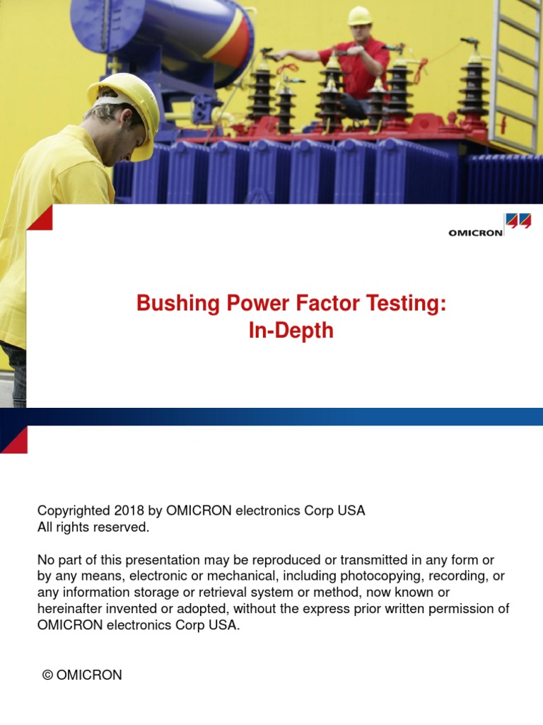 Bushing Power Factor Testing In-Depth | PDF | Transformer | Insulator ...