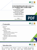 Evaluación propiedades mecánicas acero 1020