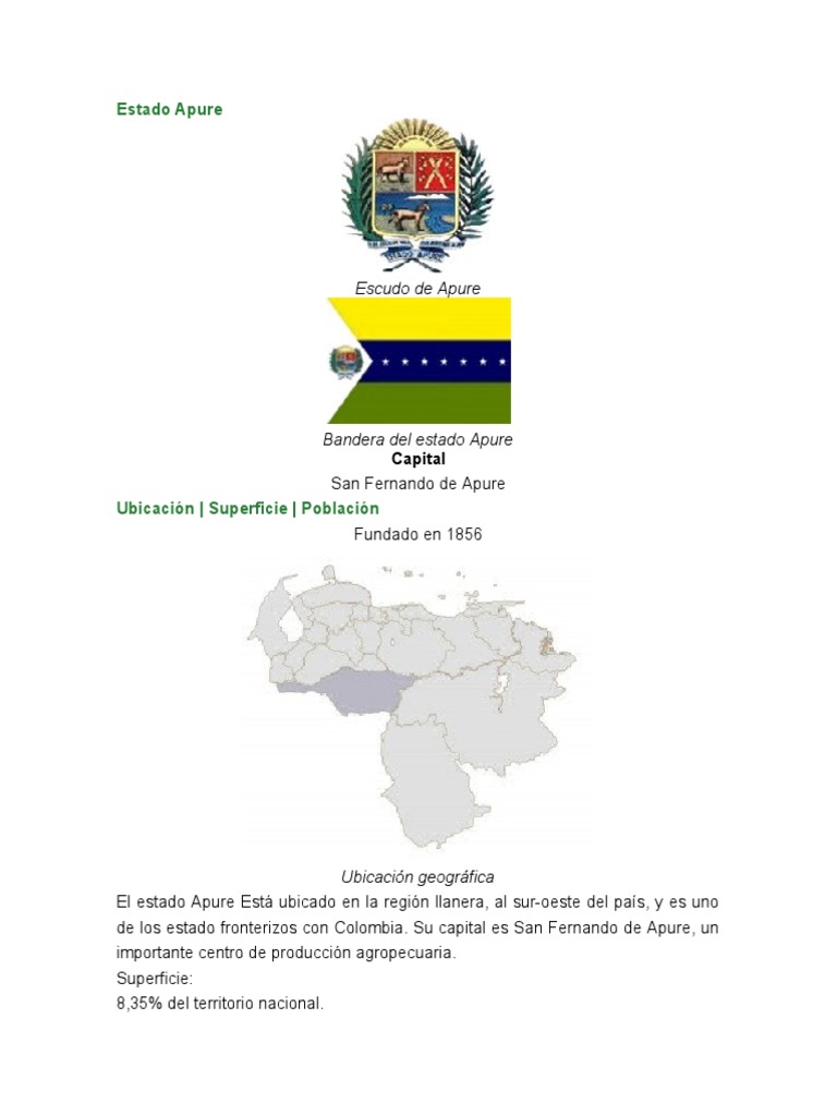 Guía Completa del Estado Apure | PDF | Alimentos | Cocina