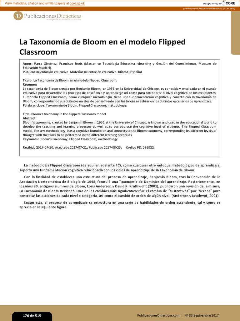 The Flipped Classroom Article 2 | PDF | Aprendizaje | Cognición