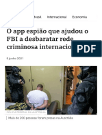 O App Espião Que Ajudou o FBI A Desbara... Minosa Internacional - BBC News Brasil