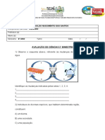 Avaliação Ciencias 2 Bi 2022 6 Ano