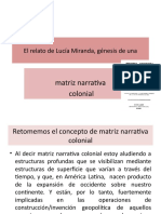 Matrices narrativas coloniales: el relato de Lucía Miranda