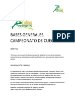 Bases Campeonato Cueca 2022
