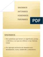 Fdocuments - Ec - 33 Sinonimos Antonimos Homonimos y Paronimos