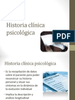 Historia Clínica Psicológica
