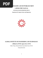 Cns Lab Manual III CSE II SEM