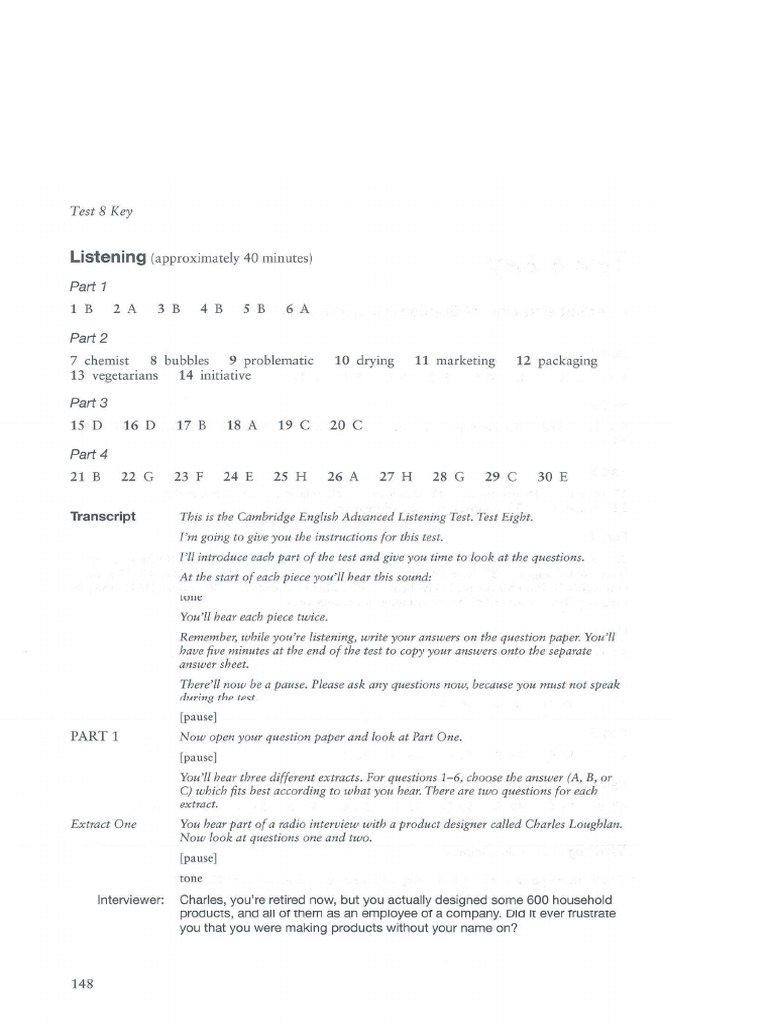 Listening Test 4 Part 1 (Script) PDF
