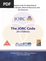 JORC Code 2012