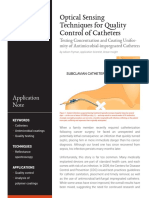 Optical Sensing Techniques For Quality Control of Catheters