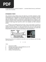 Flexural or Bending Test Lab Report