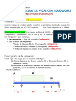 Actividad 5 VIGAS SOLIDWORKS CAE ACTIVIDAD Est