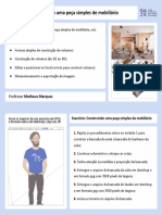 Exercício Módulo 1 - Construindo Uma Peça Simples de Mobiliário