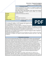 TALLER E - Ficha Técnica Del Proyecto de Investigación