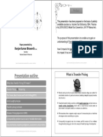 Transfer Pricing Sheet Print