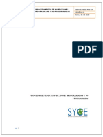 Procedimiento de Inspecciones Programadas y No Programadas