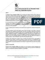 Normativa para La Realizacion de Las Prueba para Perros de Compañía BH