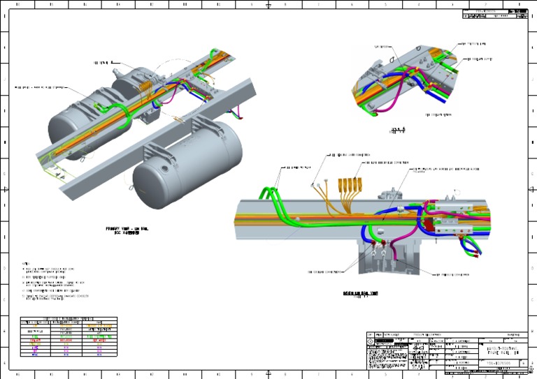 Drawing of DEF system components and connections for 2010 emissions