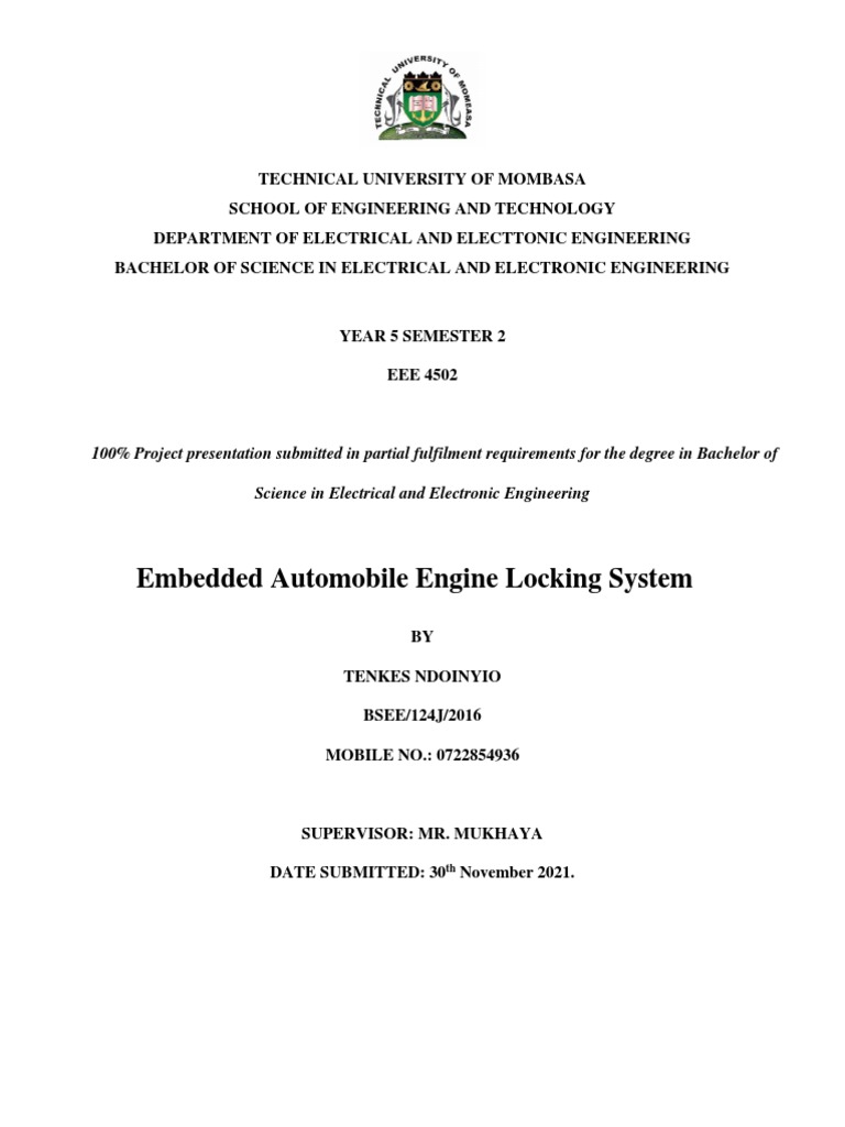 Engine Lock 100progress PDF Relay Transistor