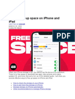 IPHONE - How To Free Up Space