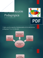 La Interacción Pedagógica