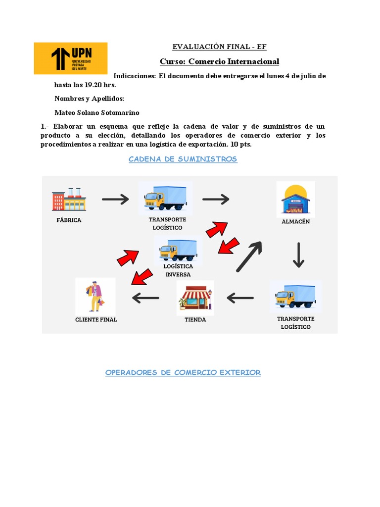 Logística y Finanzas en Exportación | PDF | aduana | El comercio  internacional