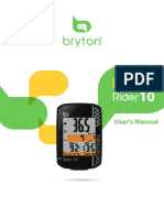 Rider 10 Bryton GPS Bike Computer Manual