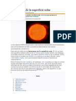 Fenómenos de La Superficie Del Sol