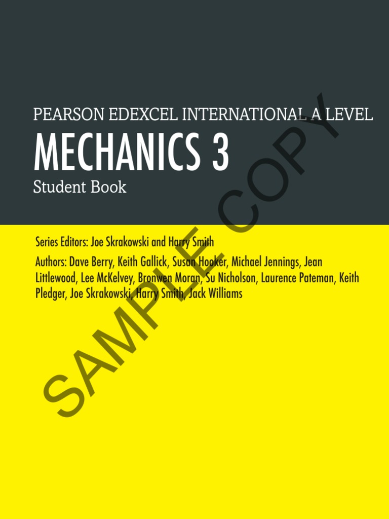 International A Level Mathematics - Mechanics | PDF | Elasticity ...
