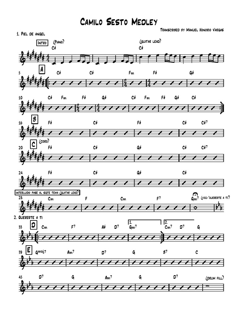 Mix Camilo Sesto PDF