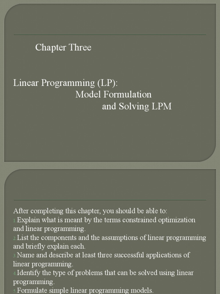 3.1. LPM + Graphic Approach | PDF | Mathematical Optimization | Linear ...