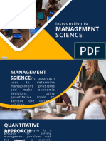 Intro To Management Science