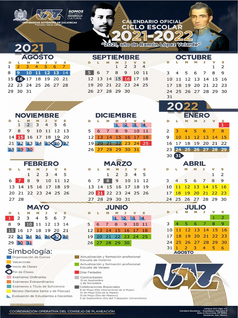 Calendario Ciclo 21-22 Oficial Vertical | PDF