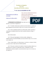 LEI Nº 7.437, DE 20 DE DEZEMBRO DE 1985.