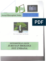 Jurusan Biologi Fstundana: Sains