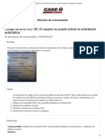 Código de Error AG-190 Piloto Automatico