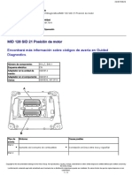 MID 128 SID 21 Posición de Motor