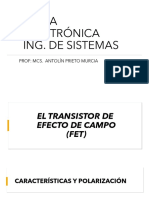 Características y polarización del transistor de efecto de campo (FET