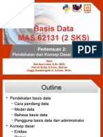 Basis Data P2 - Pendekatan Dan Konsep Dasar Basis Data