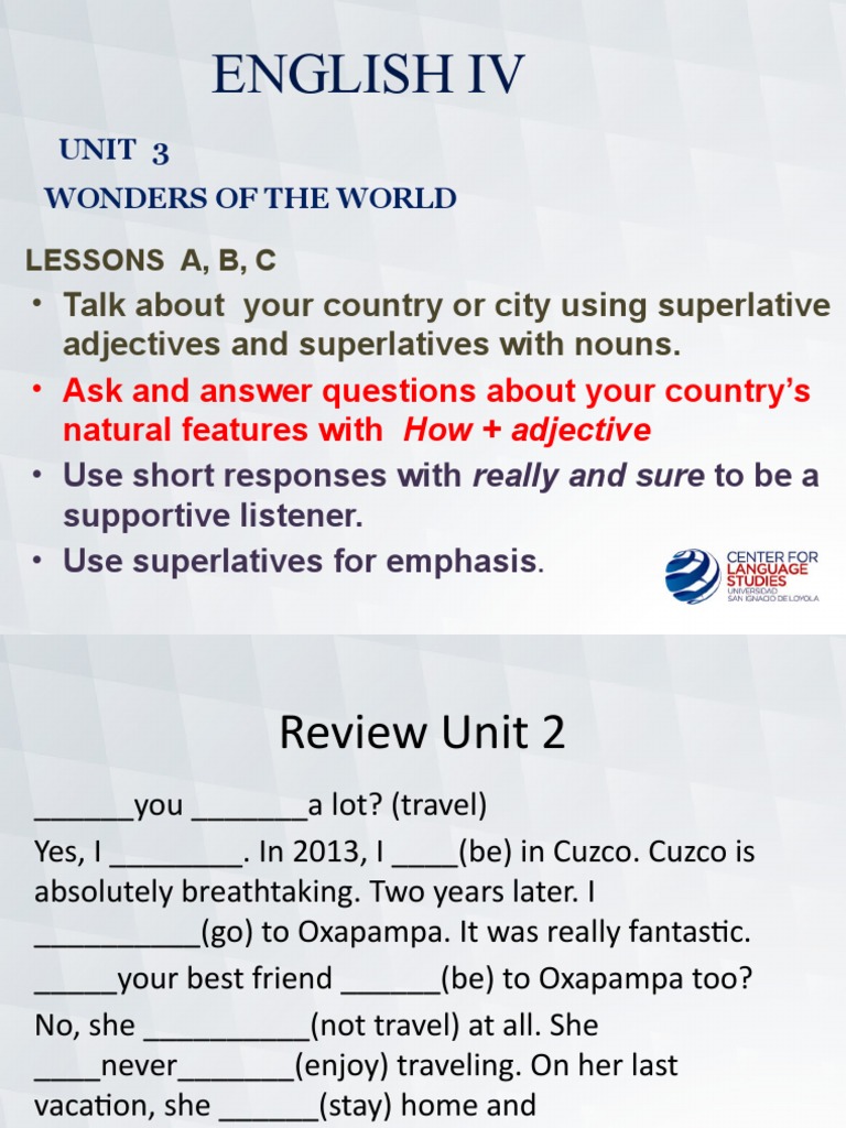 Unit 3 Wonders of The World PDF