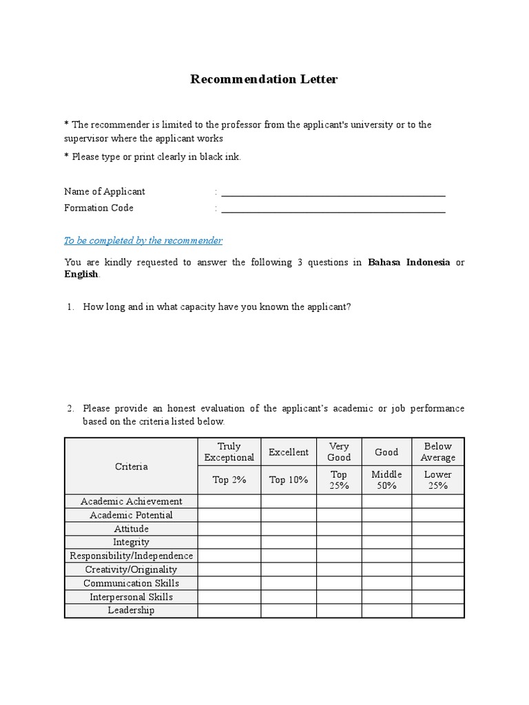 Format Rekomendasi | PDF